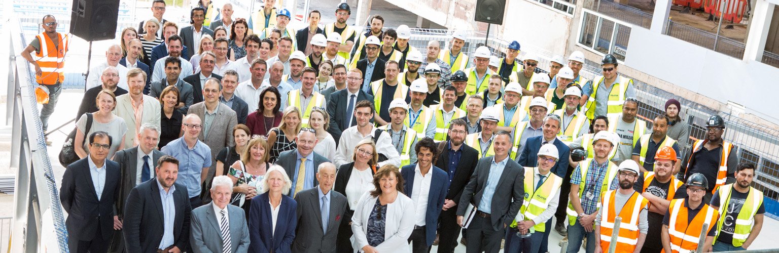 Alliance MBS hotel’s topping out at the University of Manchester’s £1billion campus redevelopment