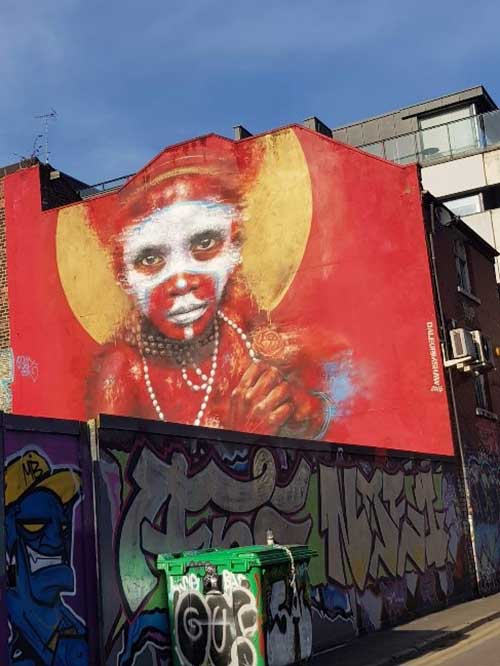Street art in Manchester's Northern Quarter