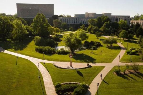 Green space at the Kelley School of Business Campus