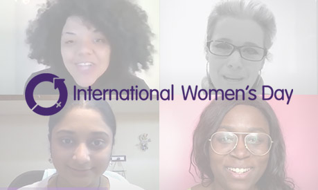 montage of women with the international womens day logo overlaid