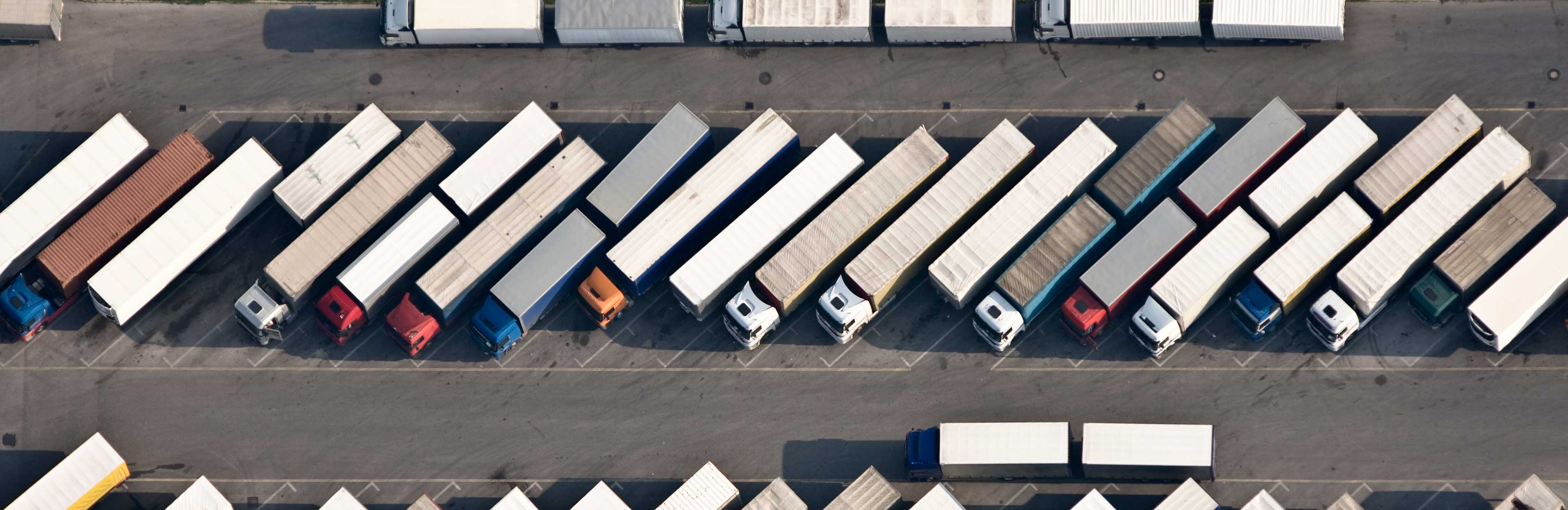 Lorry depot from above